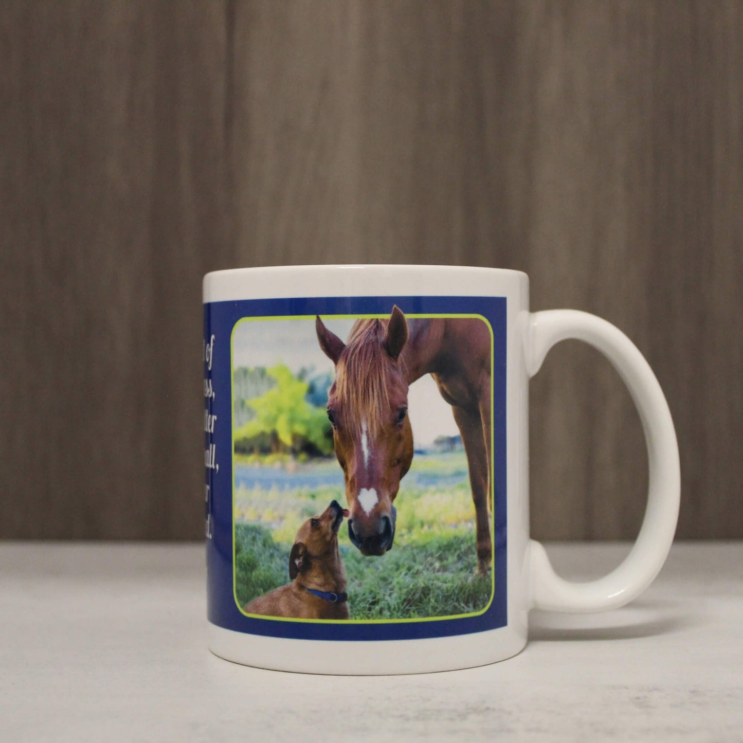 Horse and Dog Kindness Mug