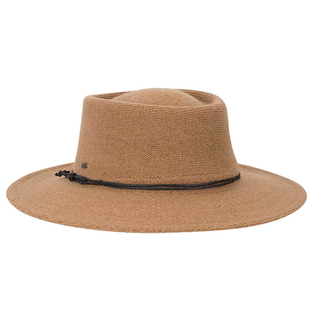 Knit Wool Blend Gaucho Hat