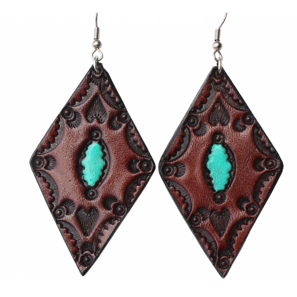 Leather Western Earrings