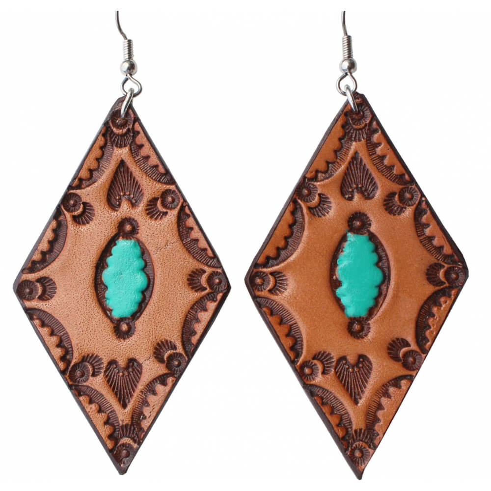 Leather Western Earrings