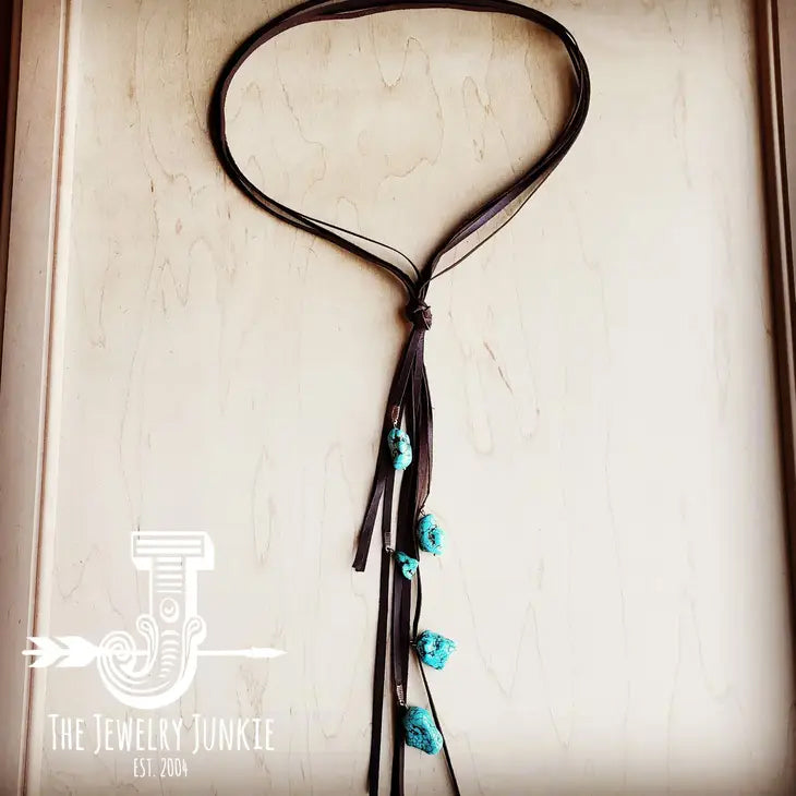 Lasso Necklace with Turquoise