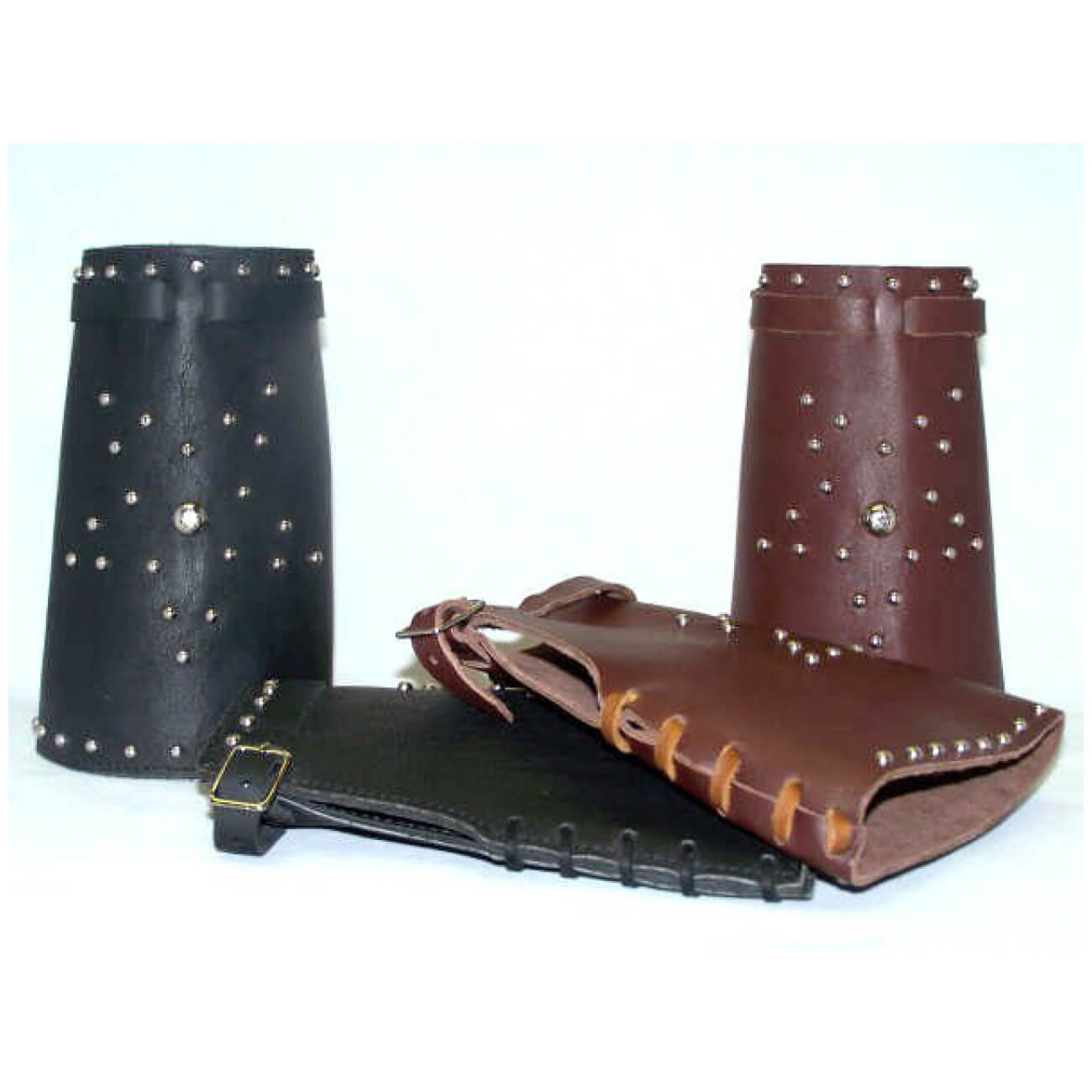 Leather Star Cowboy Roping Cuffs