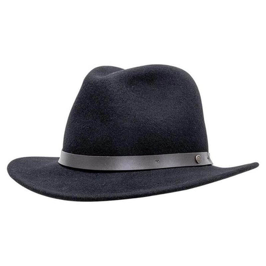 The McQueen is a no nonsense, classic 100% wool felt fedora style. On stage with the band, going to a social gathering or just roaming the town, there's nowhere this hat isn't right at home. 