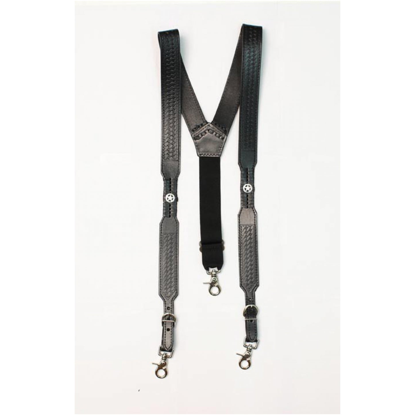 Leather Star Suspenders