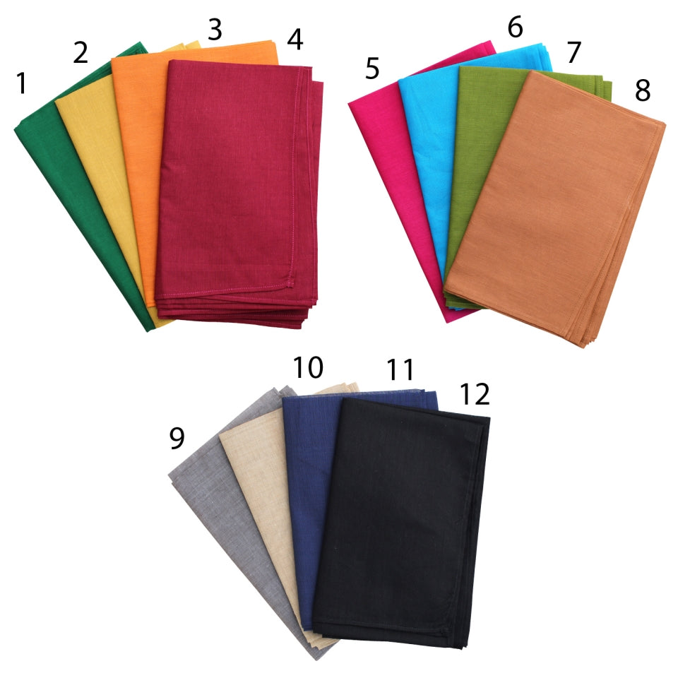 For all of our customers asking for cotton scarves, we have finally found the right fabric for the job. Subtle colors with two-tone iridescence in 100% lightweight cotton make these scarves a cool alternative to silk. Machine wash, tumble dry or line dry outback away from livestock. Measure approximately 36" X 36" 