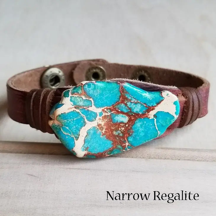 Stone & Leather Western Bracelet