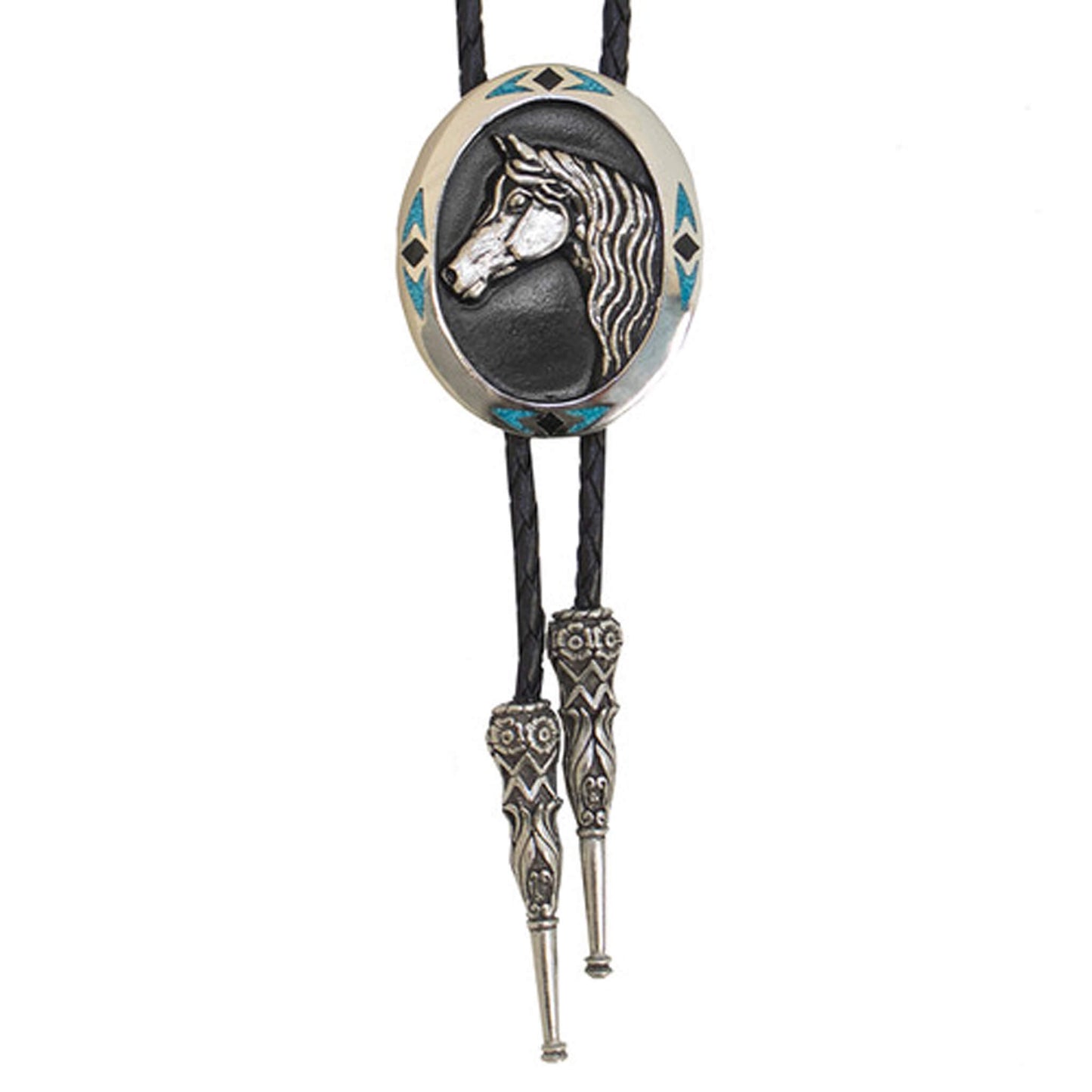 Oval Horse Bolo Tie