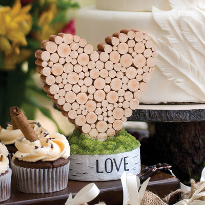 Rustic Heart Table Decor