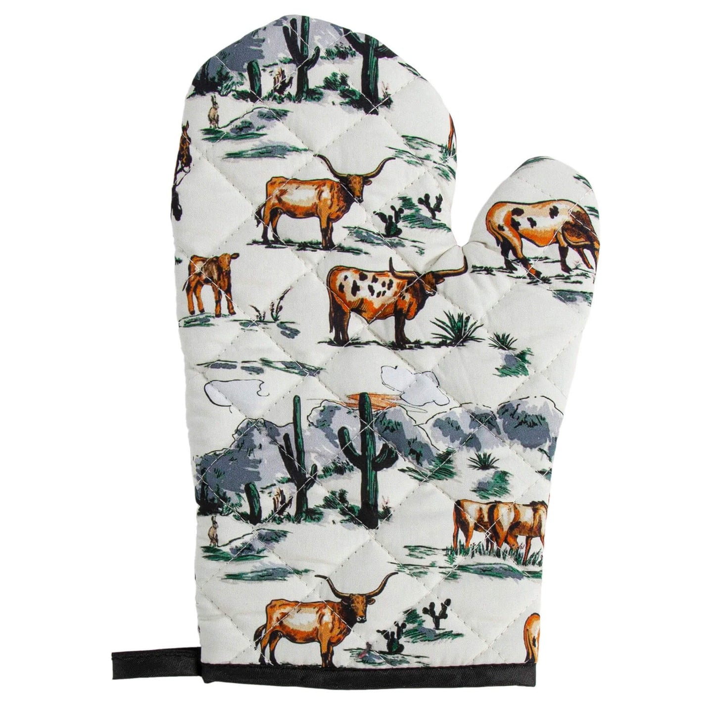 Ranch Life Pot Holder and Oven Mitt