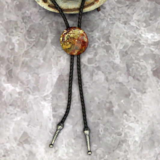 Round Stone Bolo Tie