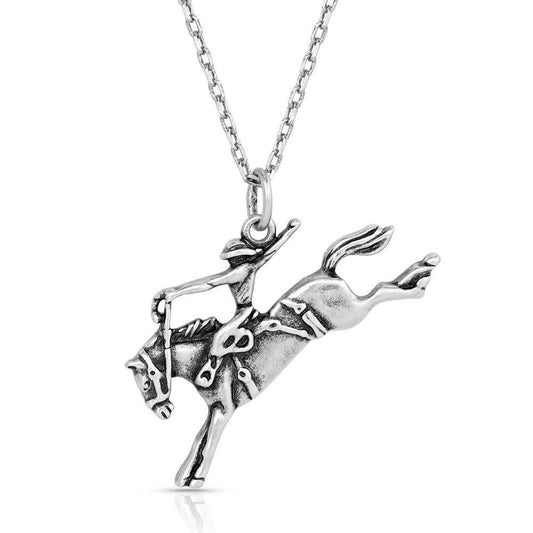 Saddle Bronc Pendant Necklace