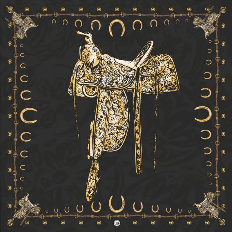 The Saddle Up has that classic Western feel with gold and browns that lend themself to either a dressed up or dressed down look. The rich colors in this vintage saddle design, pair great with leather or your favorite blazer. 35" x 35" 100% Satin Silk. 