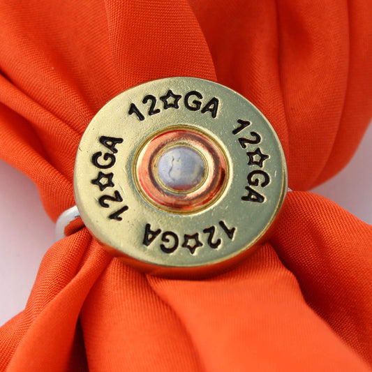 Secure your wild rag with a Cattle Kate Scarf Slide. This design features a shotgun shell Concho measuring 1" diameter this slide is sure to last.