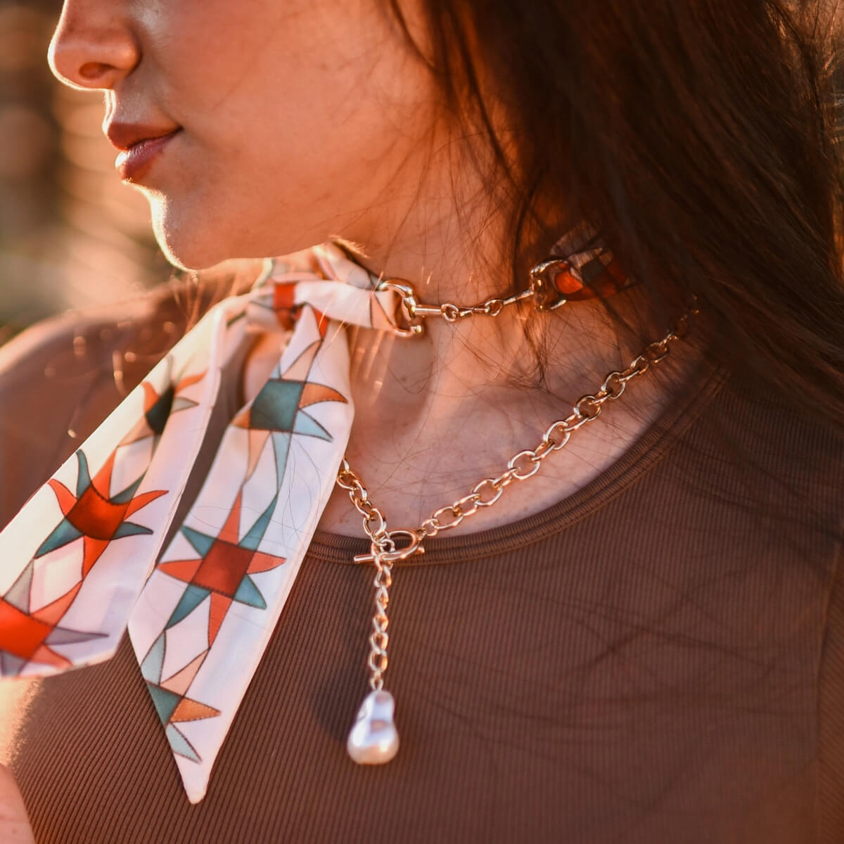 Snaffle Bit Twilly Scarf Slide Accessory