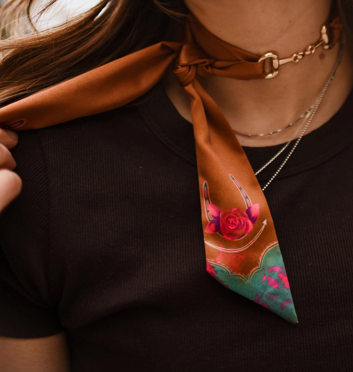 Snaffle Bit Twilly Scarf Slide Accessory