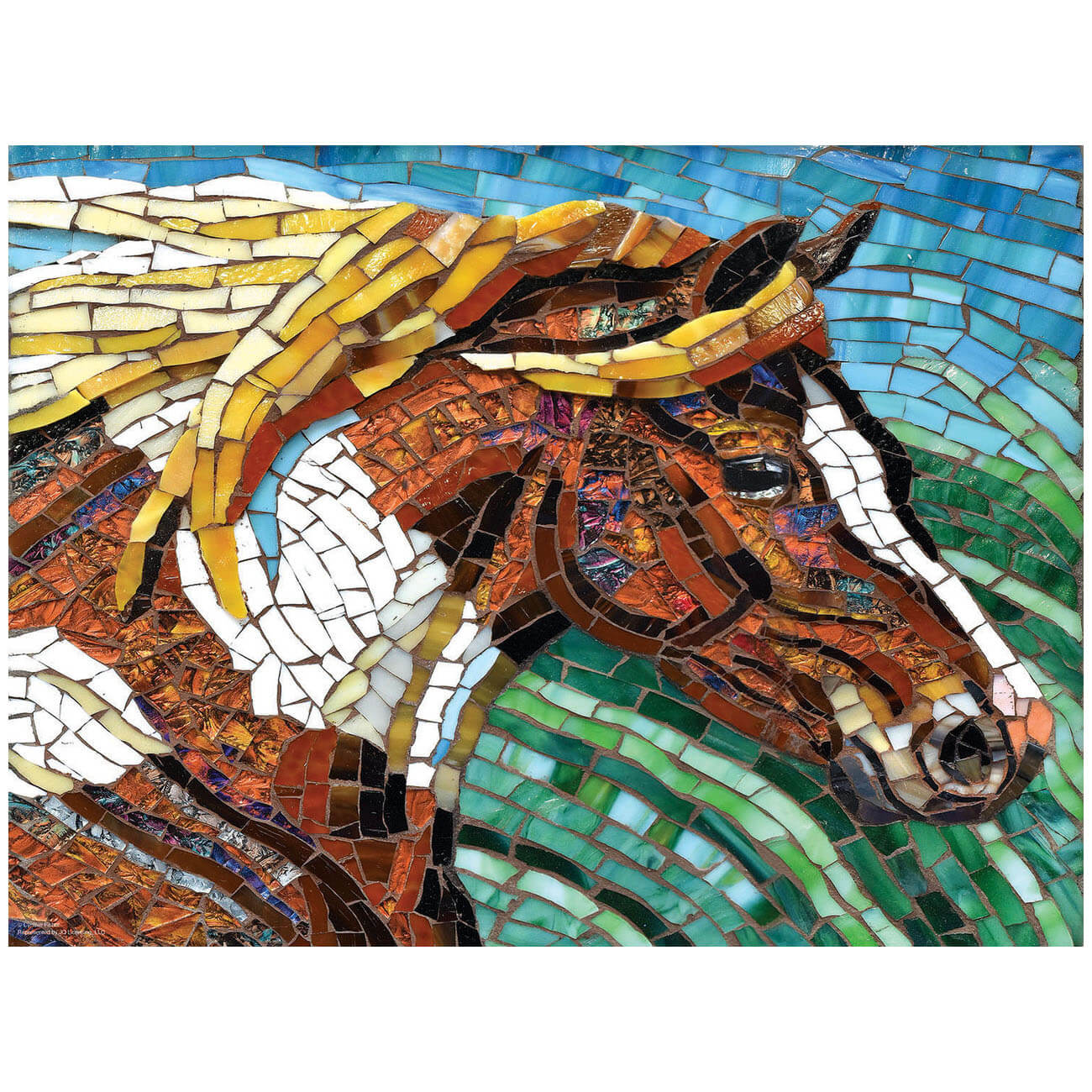 Stained Glass Horse Puzzle