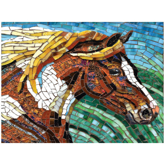 Stained Glass Horse Puzzle