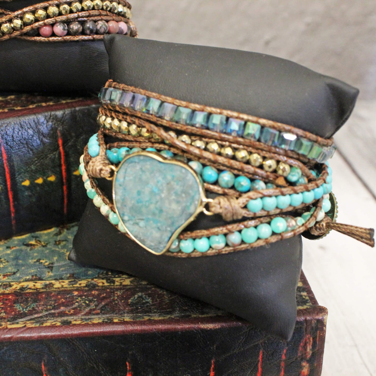 Strand Heart Wrap Bracelet