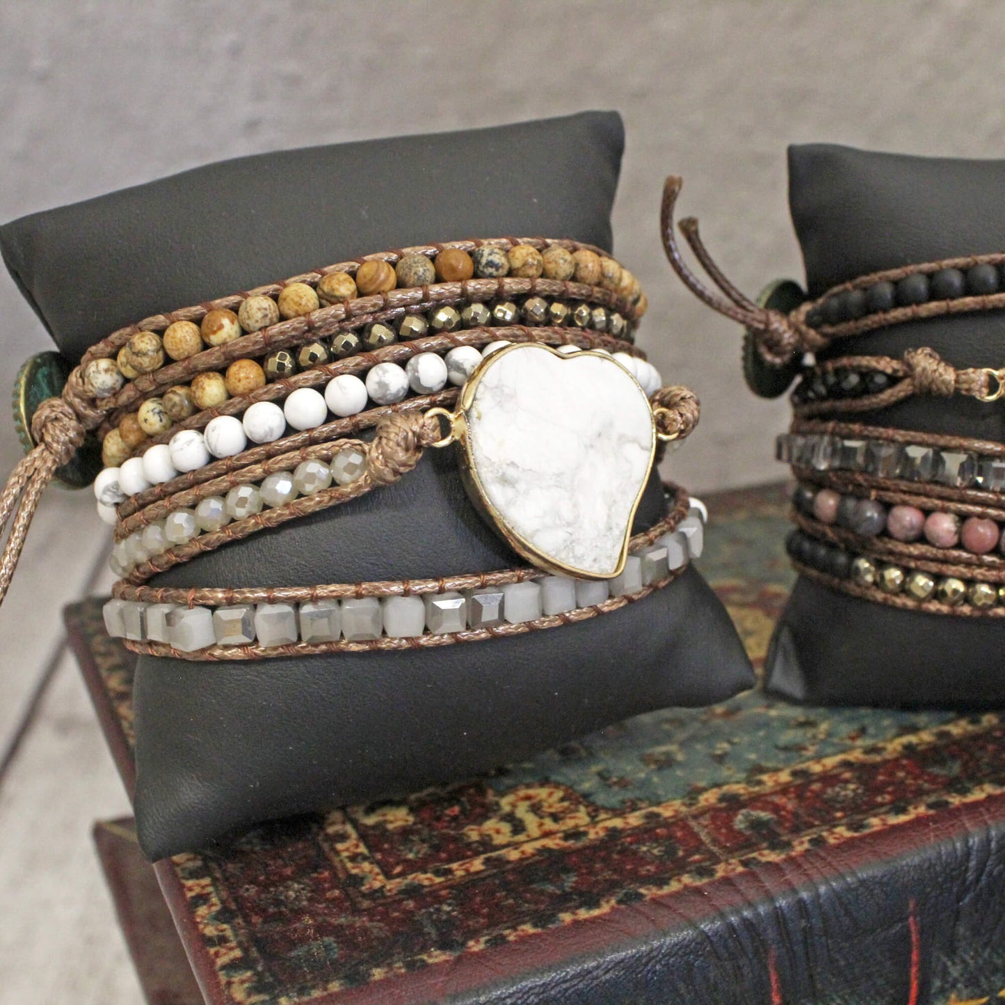 Strand Heart Wrap Bracelet