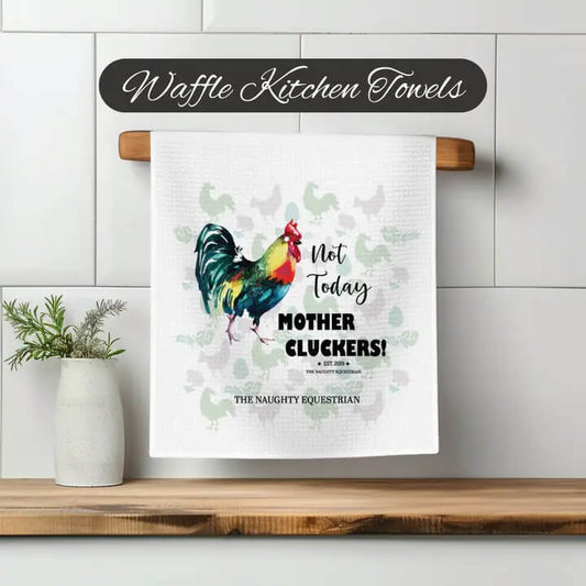 Western Kitchen Waffle Tea Towel- Mother Cluckers