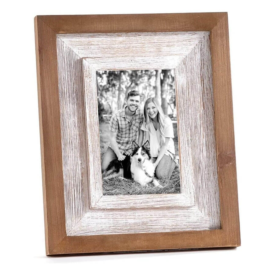 White Wash Distressed Frame