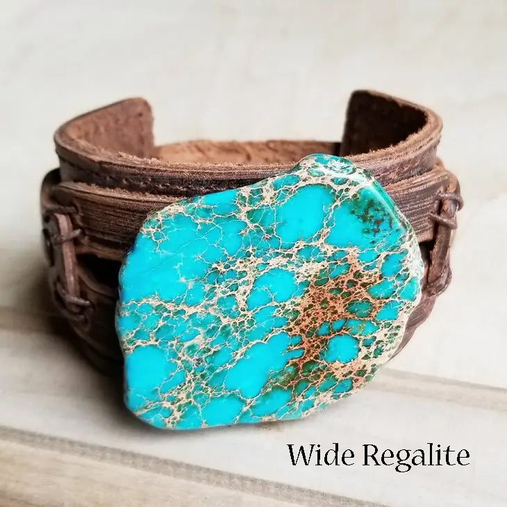 Stone & Leather Western Bracelet