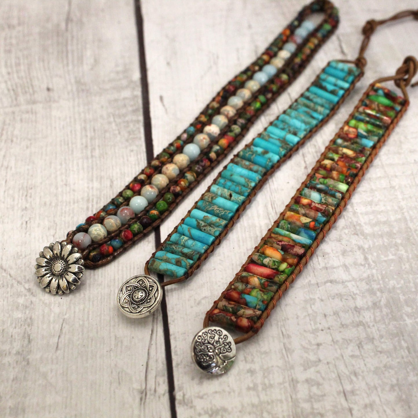 Woven Stone Bracelets