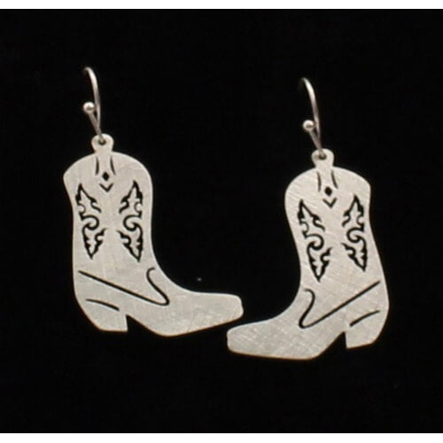 Western Earrings Silver