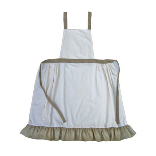 And for the homemaker or collector we have added a new vintage apron that complements our Cattle Kate dresses. Apron features a long slim look with a row of flounce around the bottom. Ties cross in the back and secure to the waistband, while waistband wraps around and ties in back. 