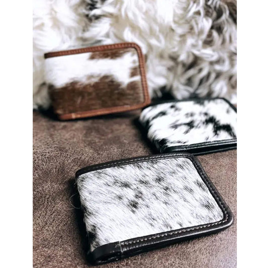 Cowhide Bi-Fold Wallet