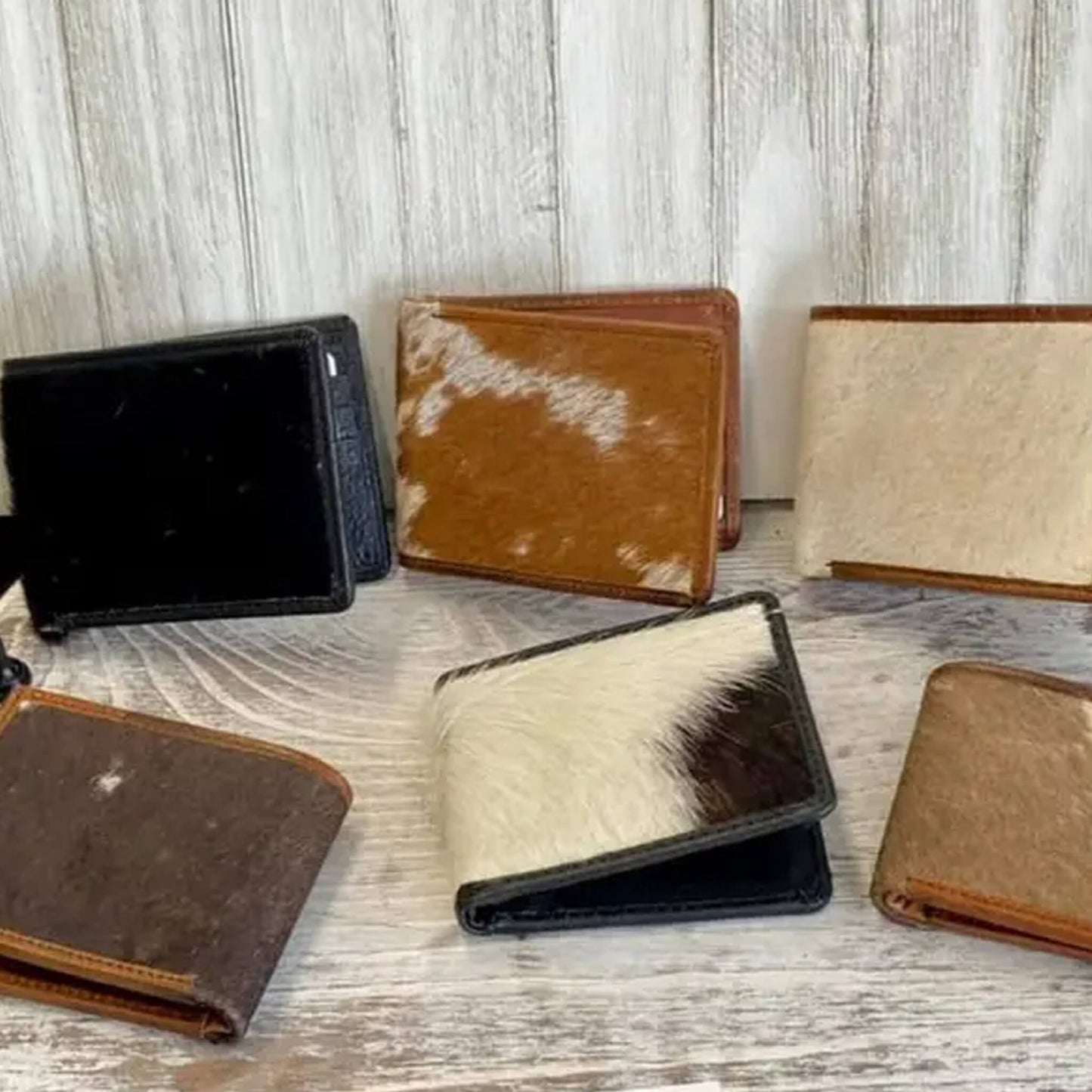 Cowhide Bi-Fold Wallet