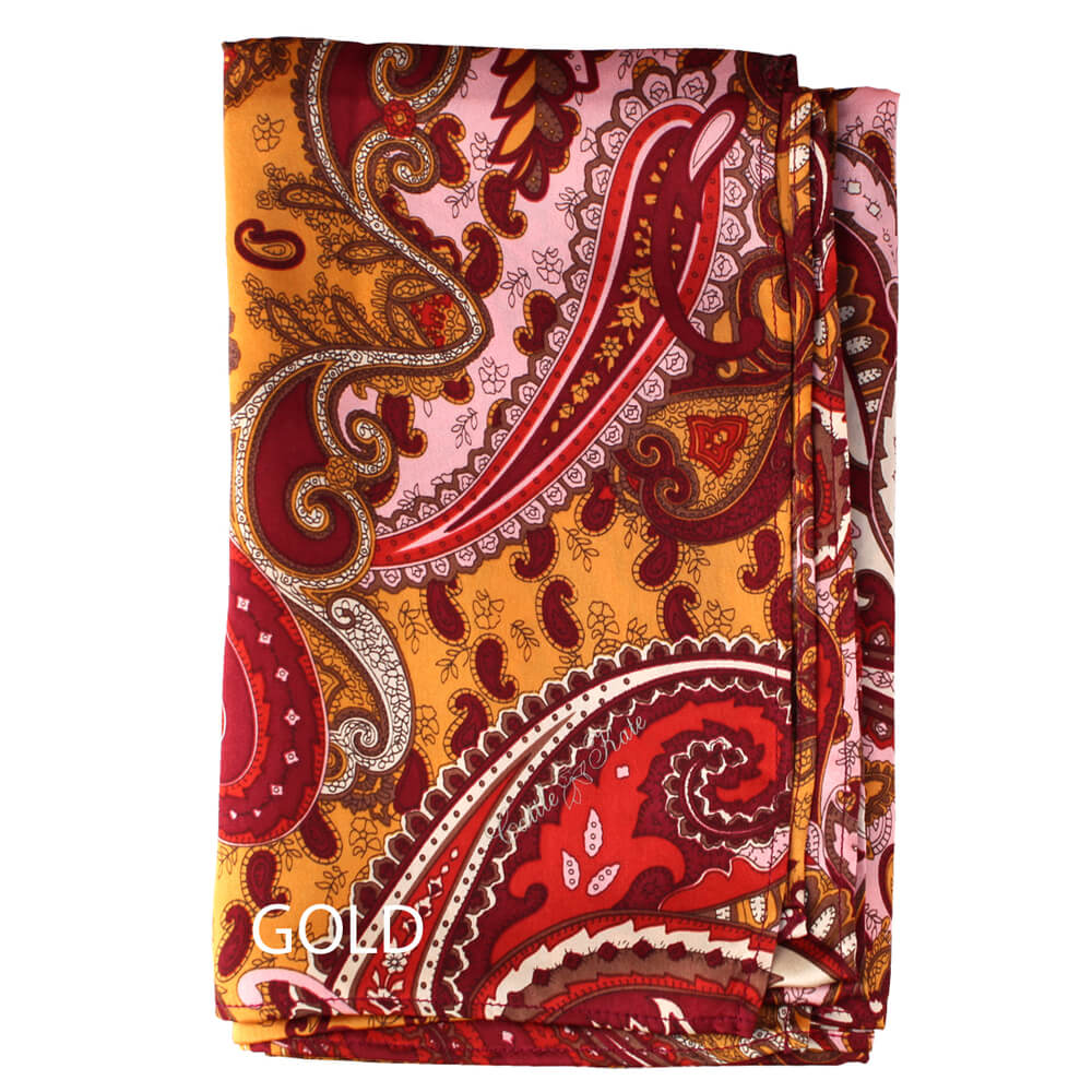 Western Paisley Silk Scarf