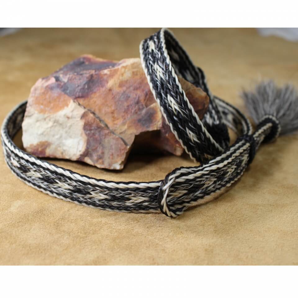 Matching Horsehair Western Hatband & Bracelet