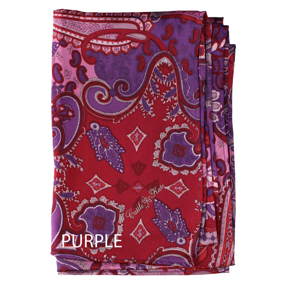 Western Paisley Silk Scarf