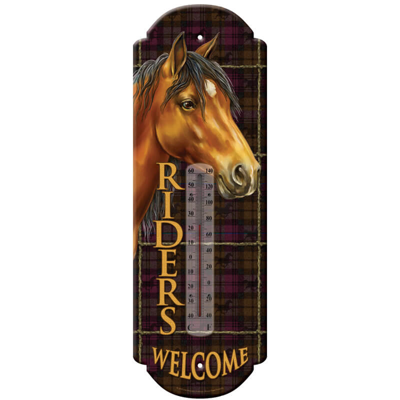 Riders Tin Thermometer