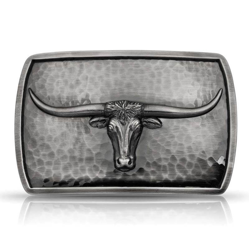 River Rock Cascade Longhorn Buckle