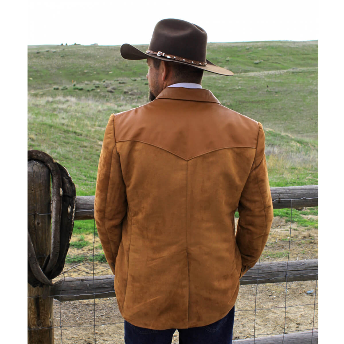 Rust Men's Western Blazer