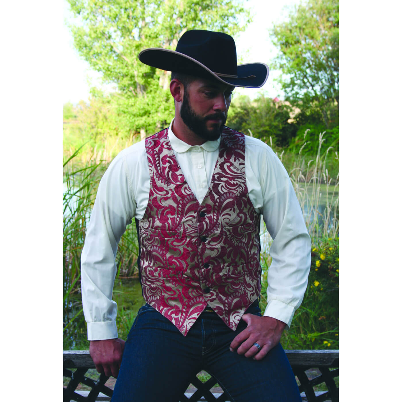 This classic cotton pullover will be your next go-to western shirt for any occasion. Piece it with a traditional western vest, suspenders or just tuck it into your favorite pair of pants. Shirt buttons half way down the front and gathers along the yoke. The round collared neckline is a great way to feature a Cattle Kate western tie or top knot. 100% Cotton. Made in the USA