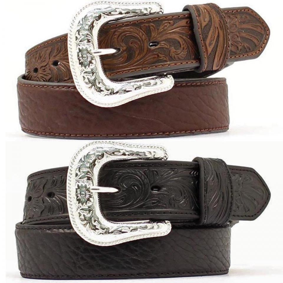 Enjoy style and durability from this Men's Nocona belt by M&amp;F Western Products ®. &nbsp;&nbsp;It measures 1-1/2" wide. &nbsp;Interchangeable silver buckle. &nbsp;Great western look for your horse riding wardrobe. &nbsp;Removable Buckle.