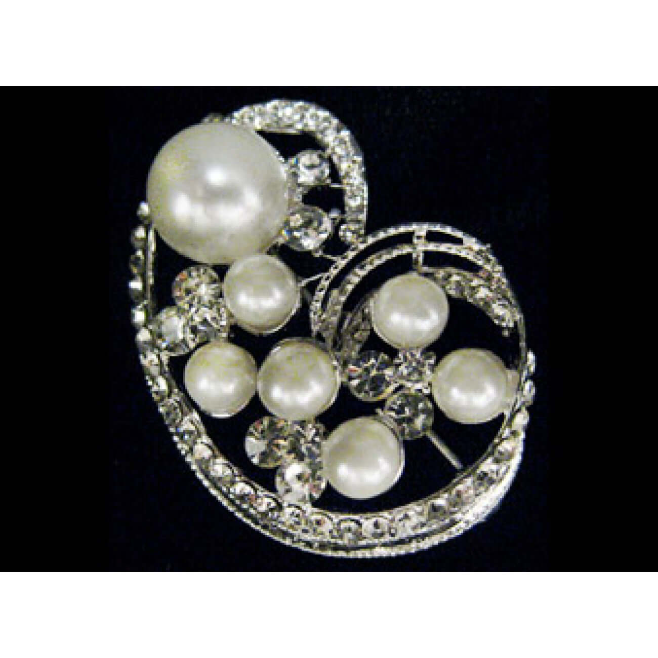 Add a brooch to your wedding outfit or as a clip on your bustle or even to secure a scarf while adding a fancy touch. This vintage style brooch is a silver filigree rose, with a small rhinestone flower in center and rhinestone accents.