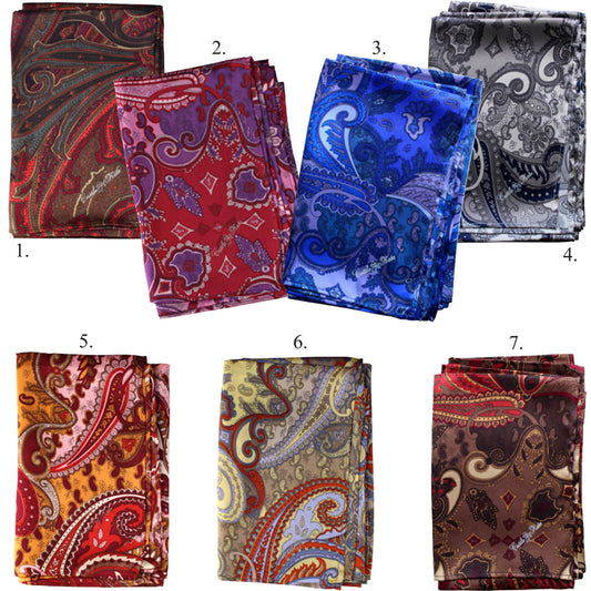 Western Paisley Silk Scarf